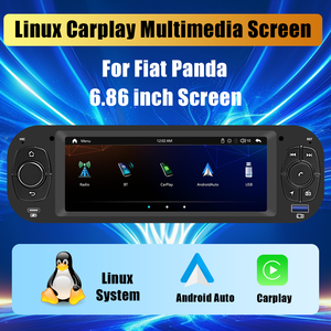 Radio para Auto de 6.86 Pulgadas, Reproductor MP5 para <span class=keywords><strong>Fiat</strong></span> Panda, Reproductor de DVD Inalámbrico para Tablero de Auto con Pantalla Táctil, Radio para Auto con Navegación Linux - Product Image 5