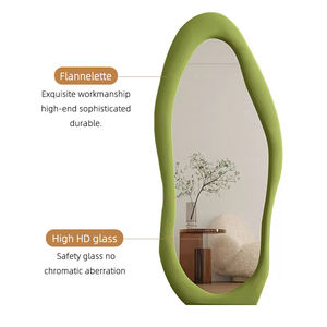 Merveilleux sol long forme irrégulière décor à la maison mural salon chambre décoratif salle de bain ondulé miroir grand spiegel - Product Image 3
