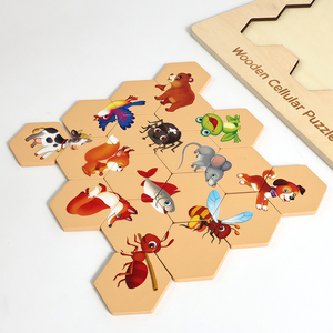 Reloj de Madera Educativo Creativo, Juguete de Aprendizaje de Matemáticas con Dedos, Rompecabezas Lógico Montessori, Juego de Aprendizaje Temprano Popular para Preescolar - Product Image 6