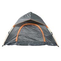 Tente de camping légère pour 3-4 personnes avec sac de transport Rain Fly pour Glamping Backpacking Randonnée ou plage Comprend deux portes