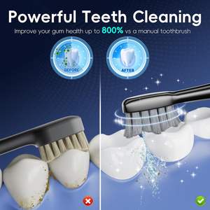 <span class=keywords><strong>Cepillo</strong></span> de <span class=keywords><strong>dientes</strong></span> eléctrico inalámbrico portátil 2 en 1 Combo de hilo dental de <span class=keywords><strong>agua</strong></span> 3 modos de cepillado y 5 niveles de presión IPX7 a prueba de <span class=keywords><strong>agua</strong></span> - Product Image 4