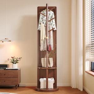 Espejo de cuerpo entero moderno de madera maciza con perchero giratorio y tocador <span class=keywords><strong>para</strong></span> dormitorios y hoteles/apartamentos - Product Image 4