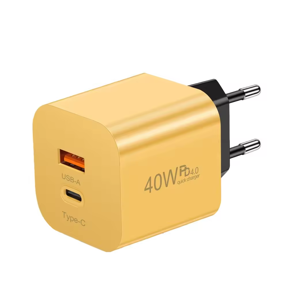 yellow EU  plug