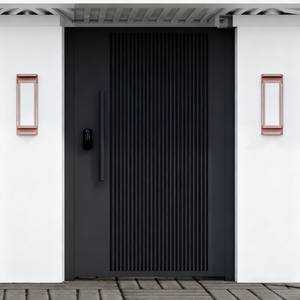 Portes modernes en alliage d'aluminium sur mesure, portes de <span class=keywords><strong>jardin</strong></span> en aluminium durables pour villas extérieures, sûres et contrôlables électriquement - Product Image 6