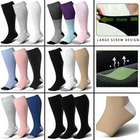 Chaussettes de compression pour hommes et femmes, chaussettes de sport personnalisées pour la course à pied