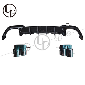 G20 partes del cuerpo para s 3s g20 parachoques del coche de fibra de carbono deporte pro labio delantero con divisores de guardabarros seco de carbono difusor trasero con consejos - Product Image 3