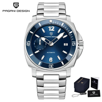 Montre mécanique pour homme Pagani Design PD-1820 1820, luxe, tendance, acier inoxydable, bracelet en cuir, calendrier, luminescent, pour Reloj