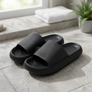 Claquettes de douche décontractées de marque à semelle épaisse en EVA, dessus en PVC, décorées de cristaux, antidérapantes, séchage rapide, à bout ouvert, pour intérieur et extérieur - Product Image 2