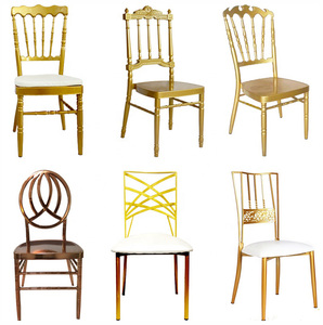 Chaise de mariage et de réception Napoléon Chiavari en résine transparente, chaise d'hôtel Tiffany en acrylique transparent, vente en gros - Product Image 2