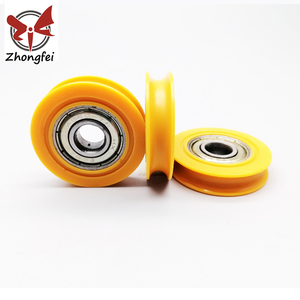 Poulie à roulettes en plastique petite V H U, 1 pièce, avec raccords de roulement à billes 608 - Product Image 3