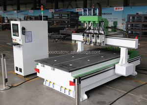 Cửa gỗ nội thất tủ khí nén multi-đầu 4 cọc <span class=keywords><strong>CNC</strong></span> gia công với ATC thay đổi công cụ - Product Image 2