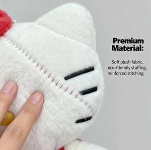 HelloKT Porte-clés en peluche ours super doux, rembourré en coton PP, technique lavée, <span class=keywords><strong>pour</strong></span> cadeau de mariage ou d'anniversaire, anti-stress - Product Image 6