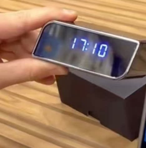 S091 Clock Alarm Clock Wi-Fi Camera Multi-function Alarm Clock LED Year-Counting Wall Clock WIFI Camera