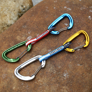 Aluminum Alloy Carabiner With <b>Webbing</b> <b>Strap</b> For Climbing Outdoor Equipment - Product Image 1