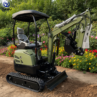 Mini-excavatrice à chenilles en caoutchouc, livraison gratuite, directement de l'usine, avec moteur EPA/Euro5, PLC, pompe, boîte de vitesses et rotation zéro.