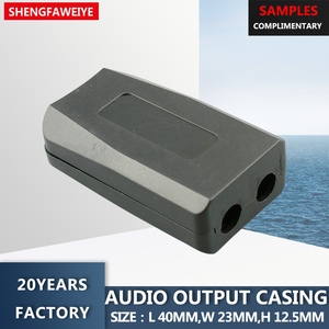 Boîtier de jonction pour convertisseur audio-vidéo ABS, entrée/sortie, indice de protection IP54, dimensions 40x23x12,5 mm, traitement de surface sablée - Product Image 6