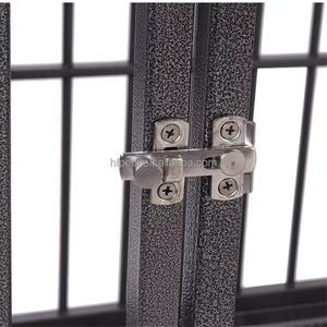 Alt tekerlekler ile Metal köpek sandık büyük köpek kafesi ağır evcil hayvan kafesi - Product Image 4