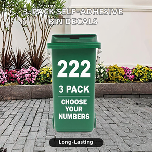 Modern 3-Packs <strong>Wheelie</strong> <strong>Bin</strong> Number Stickers Self-Adhesive Decorative Dustbin Decals for Waste Container 0-9 <strong>Bin</strong> Number Labels - Product Image 3