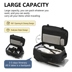 Sac à dos unisexe élégant multifonctionnel pour le sport en plein air, imperméable, pour les voyages, avec fermeture éclair, en polyester, pour le bureau, l'ordinateur portable, décontracté, pour les étudiants - Product Image 5