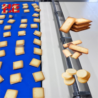 Chaîne de production de biscuits fins et sandwichs entièrement automatique en acier inoxydable, alimentée au gaz, modèle White Lover, nouvelle génération