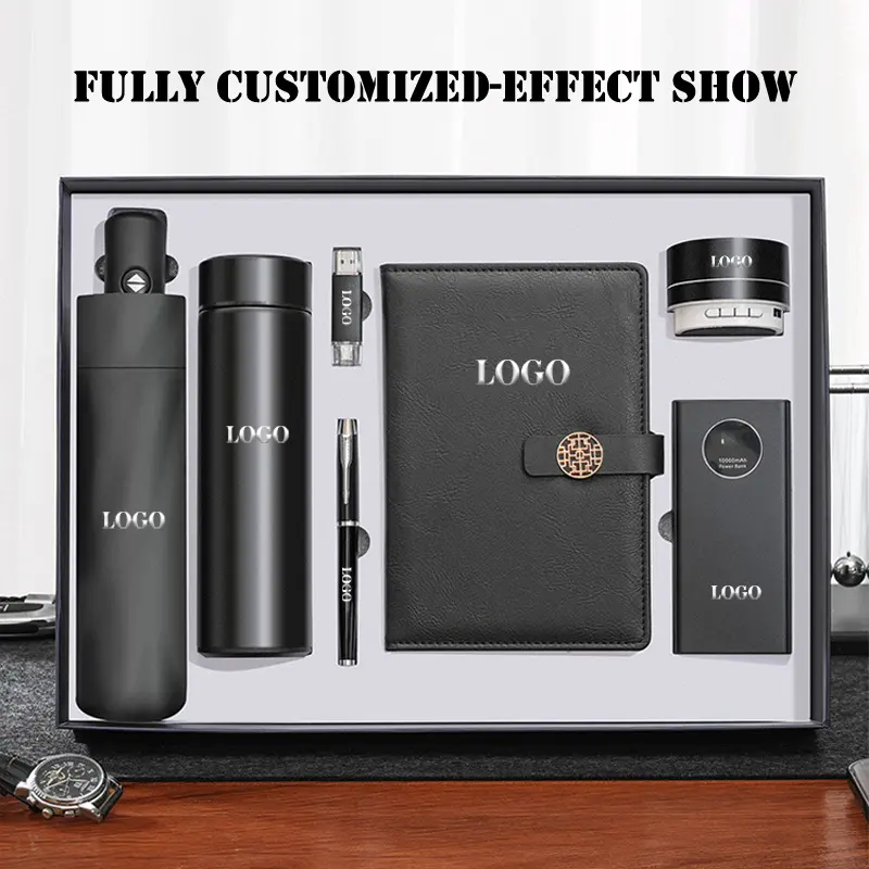 Luxury New Business Gift Set A5 Notebook Executive Gift Box Set Business Storage Vip Corporate Business Gift Set For Men Women