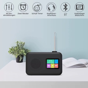 Radio portable DAB+ FM YT81107 avec écran LCD, haut-parleur intégré, réveil, alimentation secteur, fonction stéréo pour usage domestique - Product Image 2