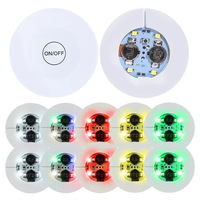 Autocollant LED en EVA approuvé CE RoHS, sous-verre LED, lumière LED pour bouteille
