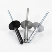 Rivets aveugles à tête ronde DIN 7337 3.2x10 en aluminium poli pour signalétique et présentoirs
