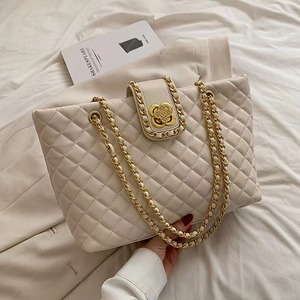 Large Capacity Commuting Bags Women Ladies Korean Style <b>Handbags</b> Diamond Lattice <b>Chain</b> Shoulder Bags - Product Image 2