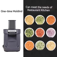 Robot culinaire électrique multifonctionnel 5-en-1 en plastique pour usage commercial et domestique, idéal pour les oignons et les pommes de terre