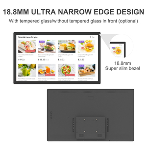 Nhà Hàng Wall Mount kỹ thuật số biển hiển thị quảng cáo 27 32 43 55 inch <span class=keywords><strong>Android</strong></span> 10 Tablet PC thương mại Bảng Menu hiển thị - Product Image 2