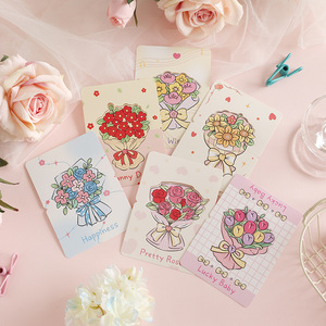 Cartes de vœux avec bouquet de fleurs assorties, jolies cartes à motifs floraux pop-up pour anniversaire, <span class=keywords><strong>mariage</strong></span>, cadeau - Product Image 5