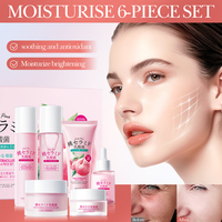 Ensemble de soins de la peau à la vitamine C, hydratant, apaisant, raffermissant, à la pêche et au lactobacillus