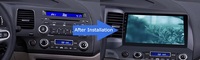 Radio Mobil Android 13 Quad-Core 2+32G GPS Navigasi Layar Sentuh Penuh Dashboard Civic 2006-2012 DSP TV CarPlay Mirror Link USB TPMS