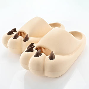 2025 divertido chica niño gato garra diapositiva antideslizante casa zapatillas mujeres hombres casa <span class=keywords><strong>Sandalias</strong></span> Zapatos interior zapatillas - Product Image 1