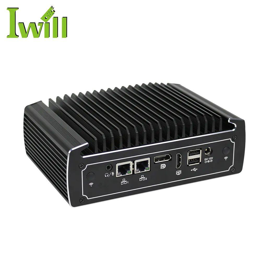 Aan Boord I3 I5 Zonder Ventilator Industriële Pc 10th Gen Nuc 2 Com Tpm 2.0 Win10 11 Voor Hd Video Afspelen