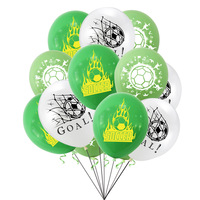 Décoration de fête de football avec bannière ballon en latex décoration de gâteau pour les fournitures de fête d'anniversaire