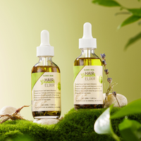 Huile de romarin et de ricin 100% naturelle, marque privée, sérum pour la croissance des cheveux et le soin du cuir chevelu, formule 2-en-1 pour la réparation et le lissage des cheveux, hommes et femmes