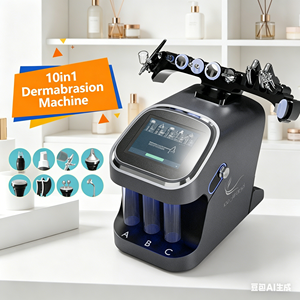 New Arrival 10 in 1 Hydro Dermabrasion Beauty Machine Multifunctional Portable Plastic Multifunctional 10 in 1 Black Pearl - Product Image 1
