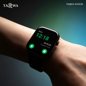Montre connectée pour l'entraînement respiratoire et <span class=keywords><strong>la</strong></span> relaxation anti-stress avec heures de prière, <span class=keywords><strong>boussole</strong></span> Qibla et récitation du Coran - Product Image 1