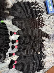 Cabello Humano Natural Ondulado de un Solo Donante, Cabello Virgen sin Procesar en Paquetes para Extensiones, Fabricación de Pelucas y Uso en Salones - Product Image 4