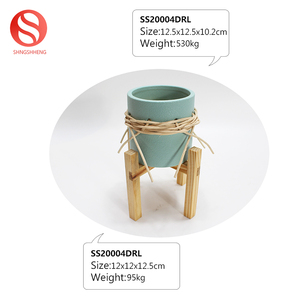 Maceta de 3 <span class=keywords><strong>pies</strong></span> de estilo americano personalizada, maceta suculenta de flores de cerámica pequeña divertida Simple - Product Image 5