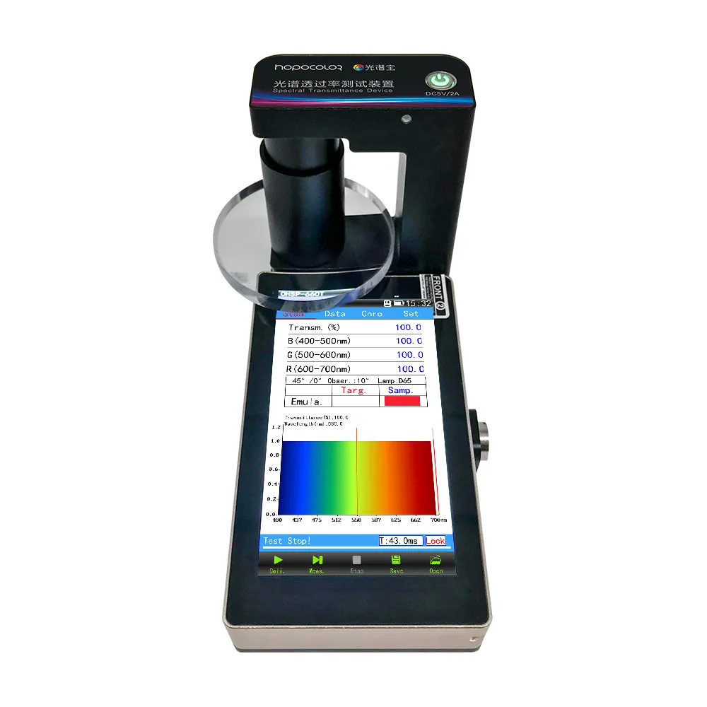 OHSP-660T Transmittance Spectrale Testeur couleur analyseur de spectre lumière d'essai de transmission