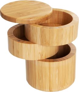Caja de Almacenamiento de <span class=keywords><strong>Sal</strong></span> Cuadrada de Madera de Bambú Pintada Personalizable al por Mayor <span class=keywords><strong>con</strong></span> Tapas - Product Image 4