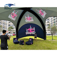 Grande Tente Gonflable Scellée de 8m avec Marquage Personnalisé pour Fêtes en Plein Air et Châteaux Gonflables