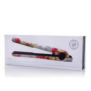 Peine alisador de pelo de lujo con revestimiento UV y grabado en relieve logotipo personalizado caja de embalaje de cepillo caliente de hierro plano para cosméticos - Product Image 5