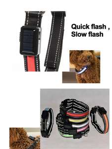 <span class=keywords><strong>Collar</strong></span> de nailon <span class=keywords><strong>led</strong></span> para mascotas, ahorro de energía, multicolor, carga solar por usb, fabricante al por mayor - Product Image 4