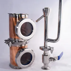 Kit de distillateur d'alcool pour usage domestique Kit de fabrication de whisky en acier inoxydable 304 avec thermomètre Whisky Brandy Vodka