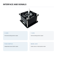 Modul Sensor Joystick Analog Dua Sumbu dengan Tombol Tekan Pengunci Posisi Kembali Tengah untuk Kontrol Robot Arduino