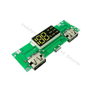 Module de charge pour batterie au lithium 18650 avec affichage numérique, sortie double USB 5V2.4A 2A 1A et module amplificateur d'affichage - Product Image 2